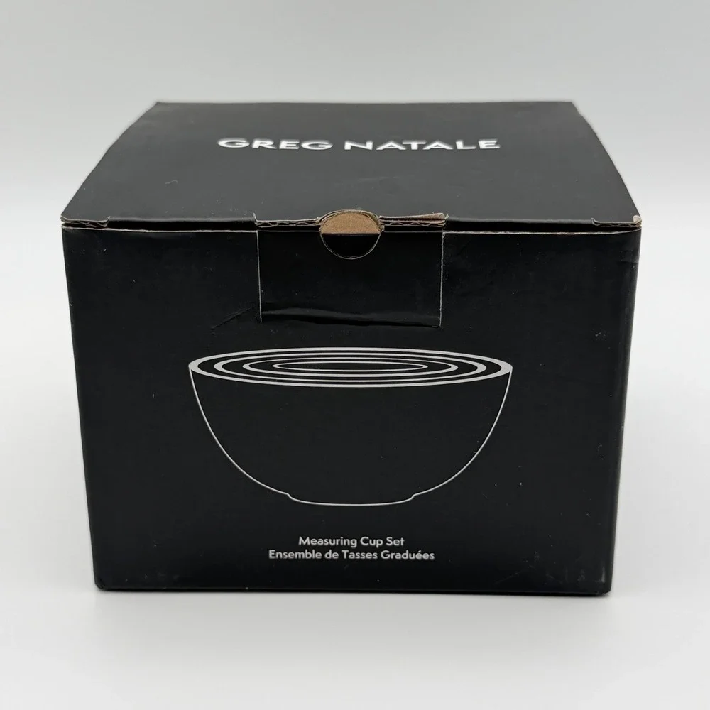 Greg Natale Ceramic Measuring Cup Set of 4 Sage Green New in Box‎